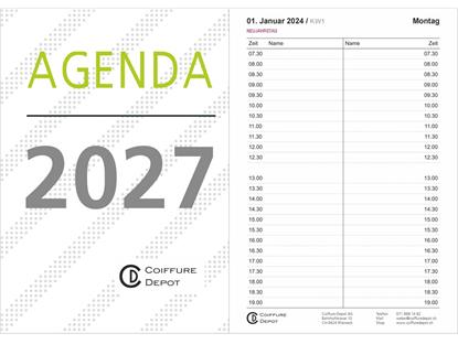 Agenda klein A5 2027/ 30 Minuten
