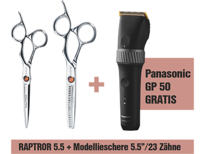e-kwip+ Schere Raptor SET 5.5" + 5.5* 23 Zähne