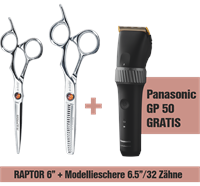 e-kwip+ Schere Raptor SET 6" + 6.5" 32 Zähne