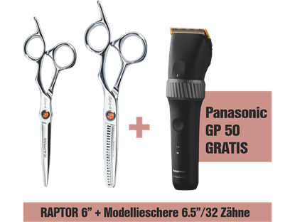 e-kwip+ Schere Raptor SET 6" + 6.5" 32 Zähne