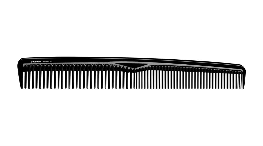 Fripac Ebonite Kamm Nr. 103 – Feiner Schwanzkamm Aus Naturkautschuk, 24 Cm