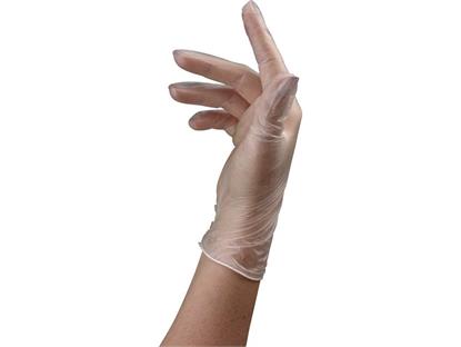 Färbehandschuhe Vinyl gepudert S