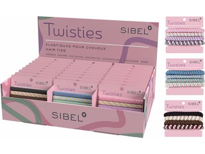 Haargummi Display Twisties 30-teilig