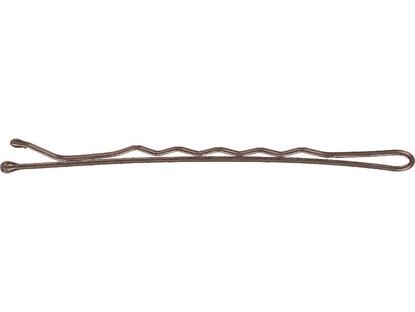 Haarklemmen gewellt braun 70mm 24 Stück