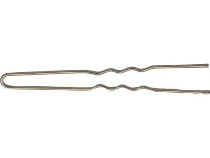 Haarnadeln gewellt braun 65mm 50 Stück
