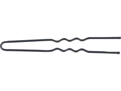 Haarnadeln gewellt schwarz 60 mm 50 St.