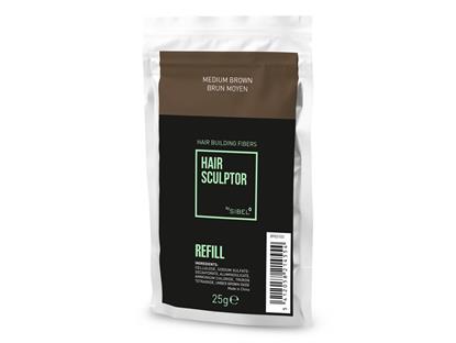 Hair Sculptor Building Fibers Refill Medium Brown